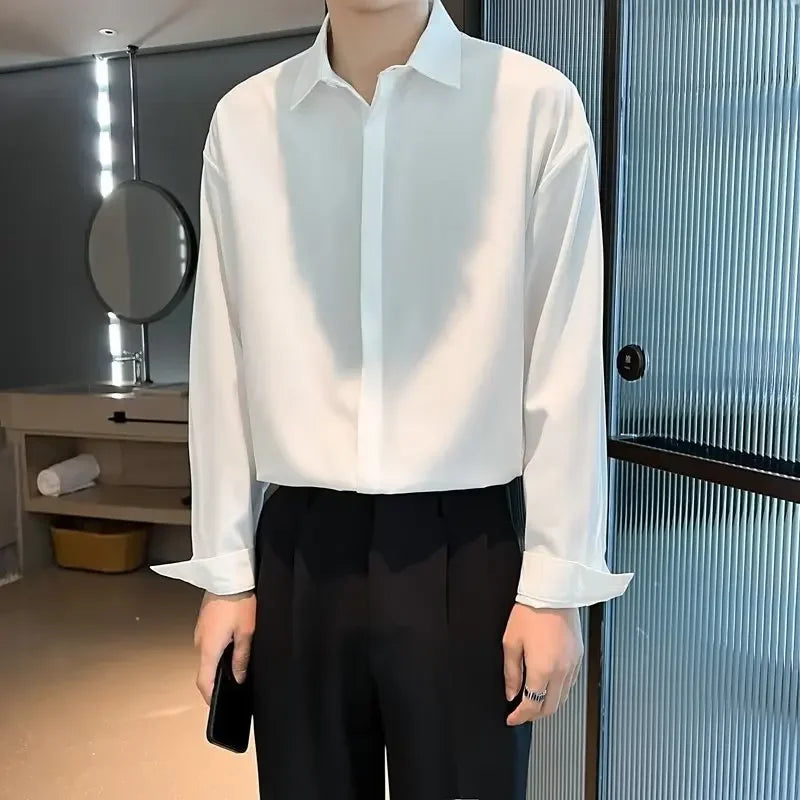 Square Collar Button Up Shirt