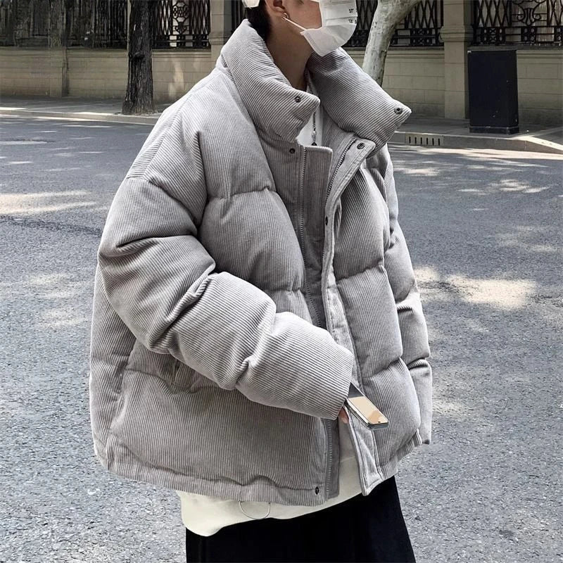 Corduroy Puffer Coat