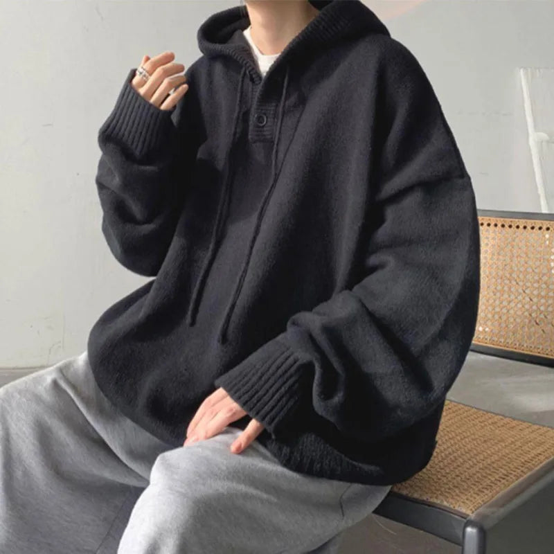 Casual Drawstring Pullover Hoodie