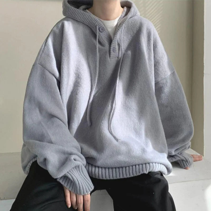 Casual Drawstring Pullover Hoodie