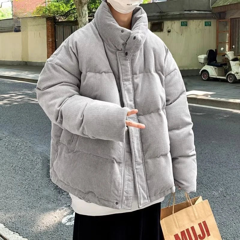 Corduroy Puffer Coat