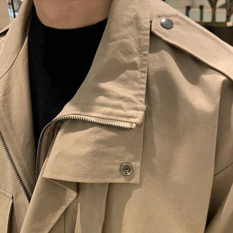 Lapel Trench Jacket