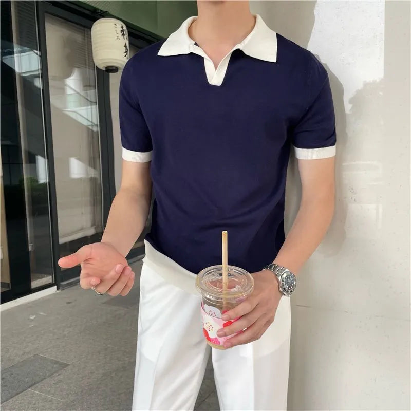 V-Neck Collar Shirt